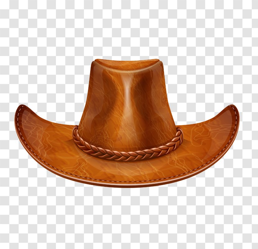 American Frontier Cowboy Stetson Clip Art - Smooth Hat Transparent PNG