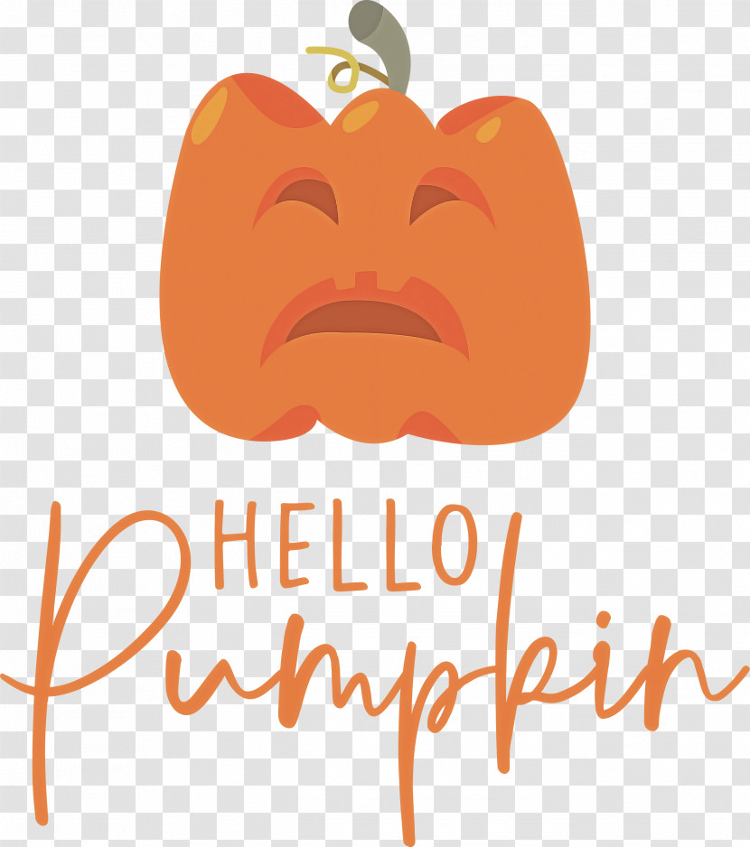 HELLO PUMPKIN Autumn Harvest Transparent PNG