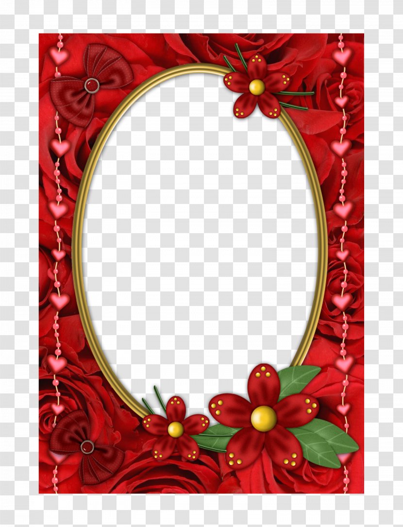 Mirror Picture Frame Red Transparent PNG