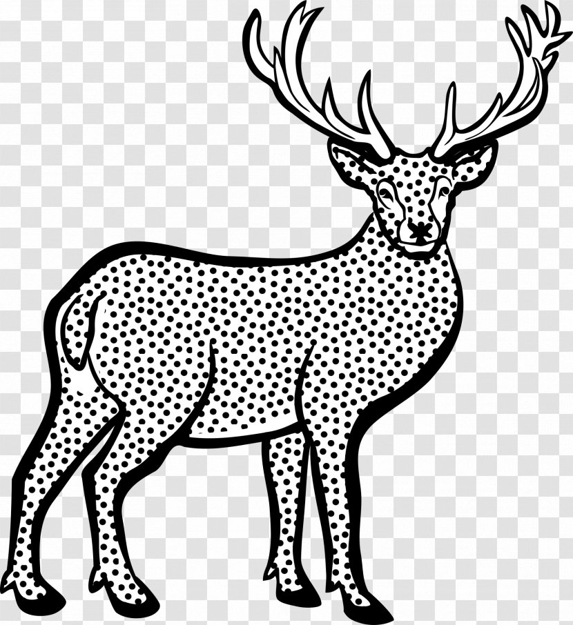 White-tailed Deer Red Clip Art - Line Transparent PNG