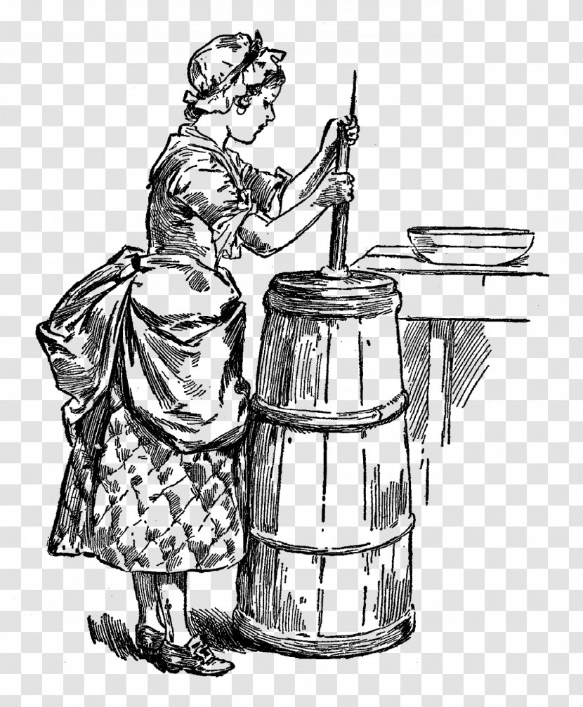 Drawing Milkmaid Clip Art - Maid Transparent PNG