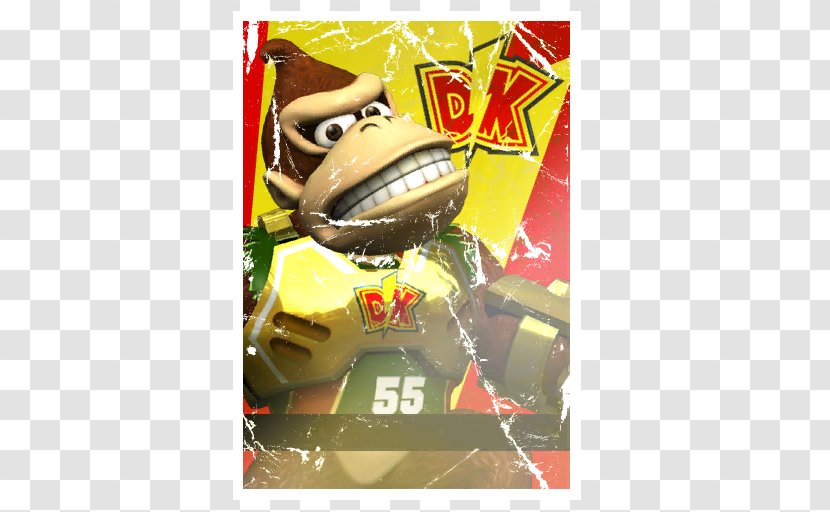 Mario Strikers Charged Super Donkey Kong Country - Yellow Transparent PNG