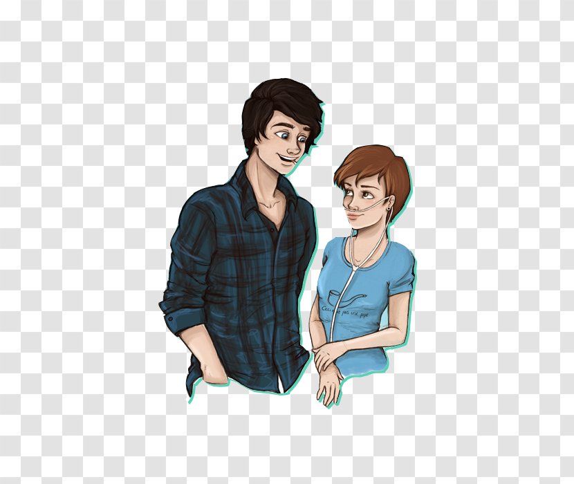 Hazel Grace Lancaster Augustus Waters The Fault In Our Stars Fan Art - Silhouette - Cartoon Transparent PNG