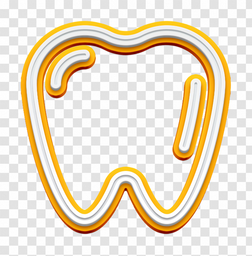 Tooth Icon Medical Elements Outlined Icon Transparent PNG