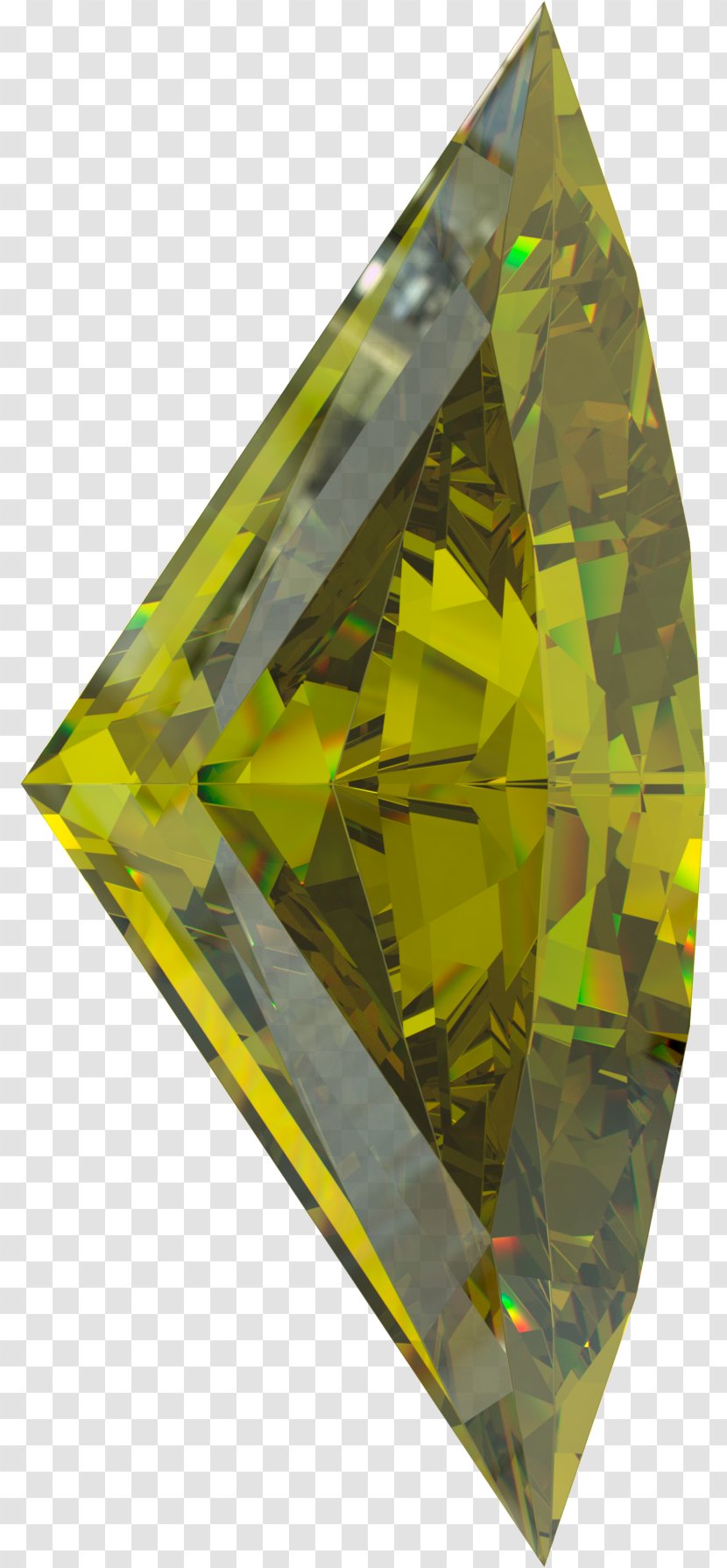 Crystal Gemstone Triangle - Modified Transparent PNG