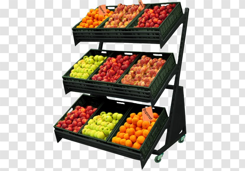 Fruit Vegetable Display Stand - Shop Card Transparent PNG