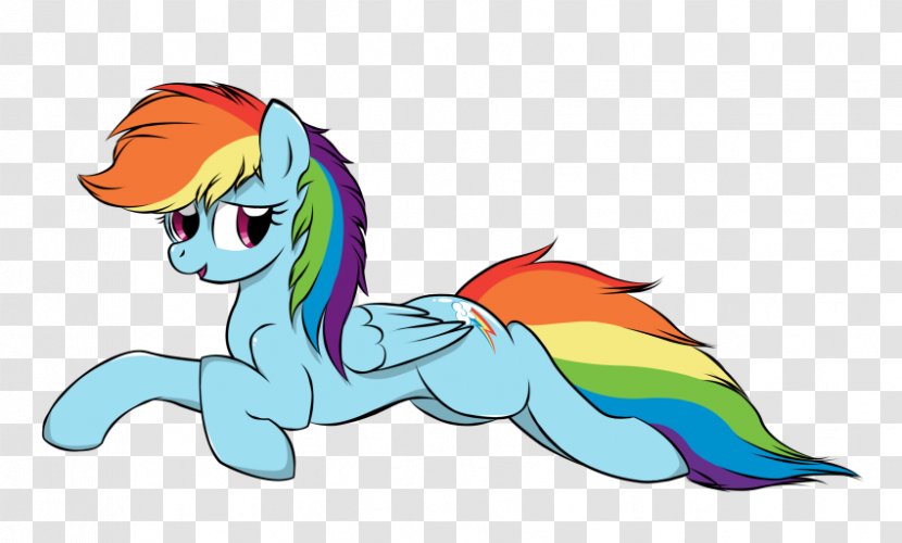 Pony Horse Rainbow Dash Character Clip Art - Cartoon Transparent PNG