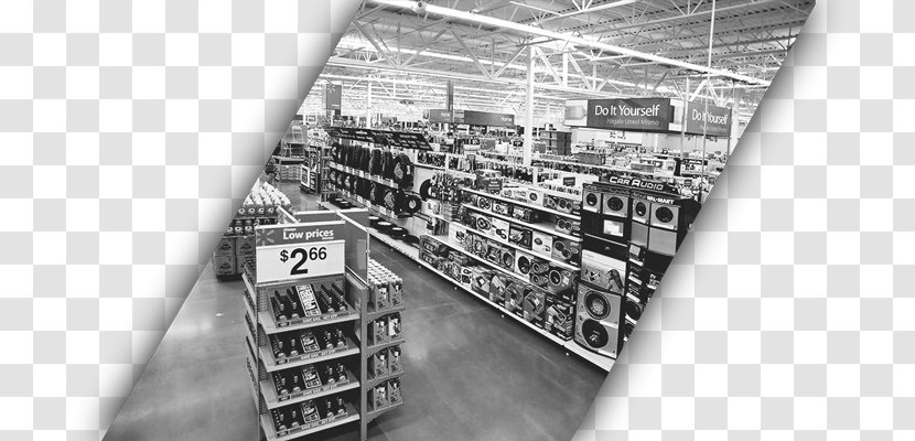 Business Purchasing Marketing Walmart - Monochrome Photography - Gondola Shop Transparent PNG