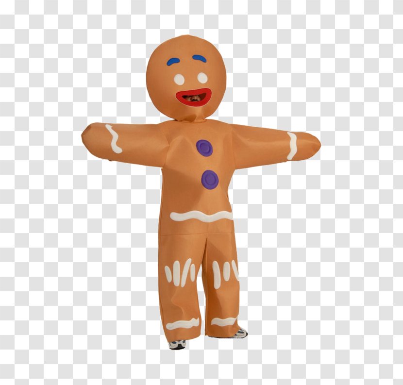 The Gingerbread Man Frosting & Icing Costume - Adult - Ginger Transparent PNG