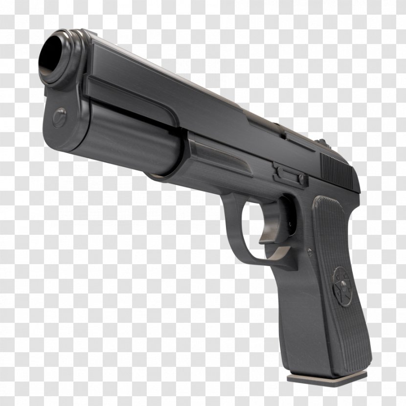 Firearm Weapon Pistol 3D Computer Graphics FBX - 3d - Handgun Transparent PNG