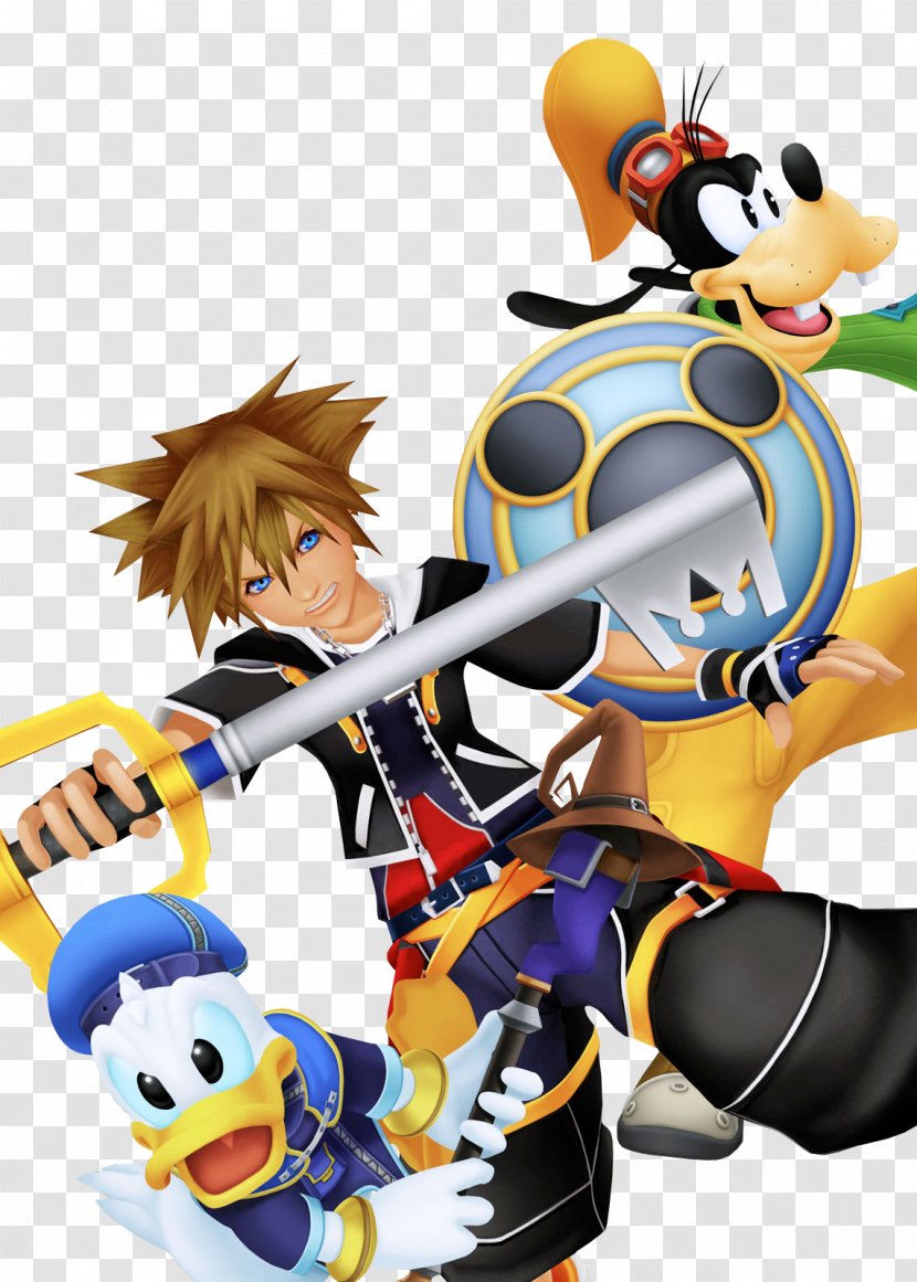 Kingdom Hearts III Goofy Donald Duck - Watercolor Transparent PNG