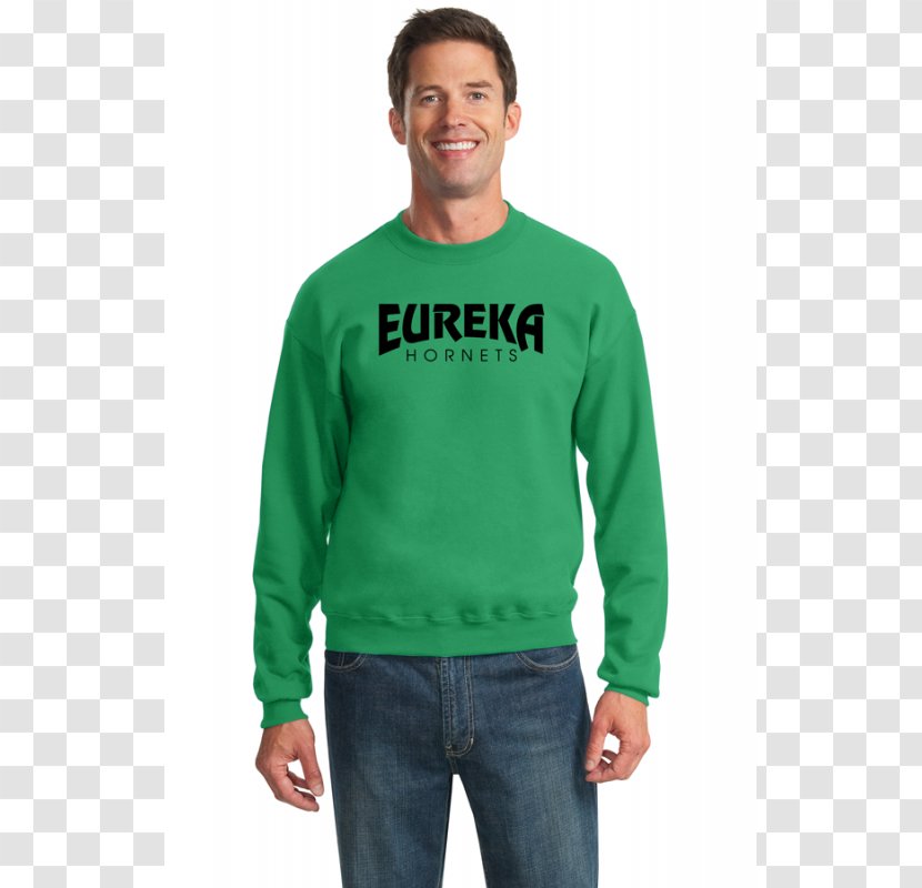 T-shirt Hoodie Sweater Crew Neck Bluza - Green Transparent PNG