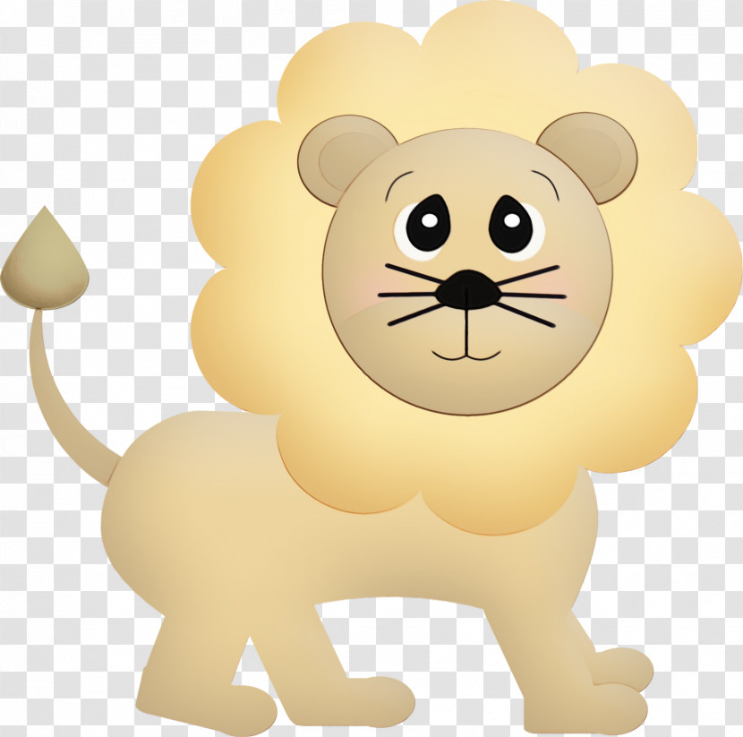 Cartoon Lion Animal Figure Transparent PNG