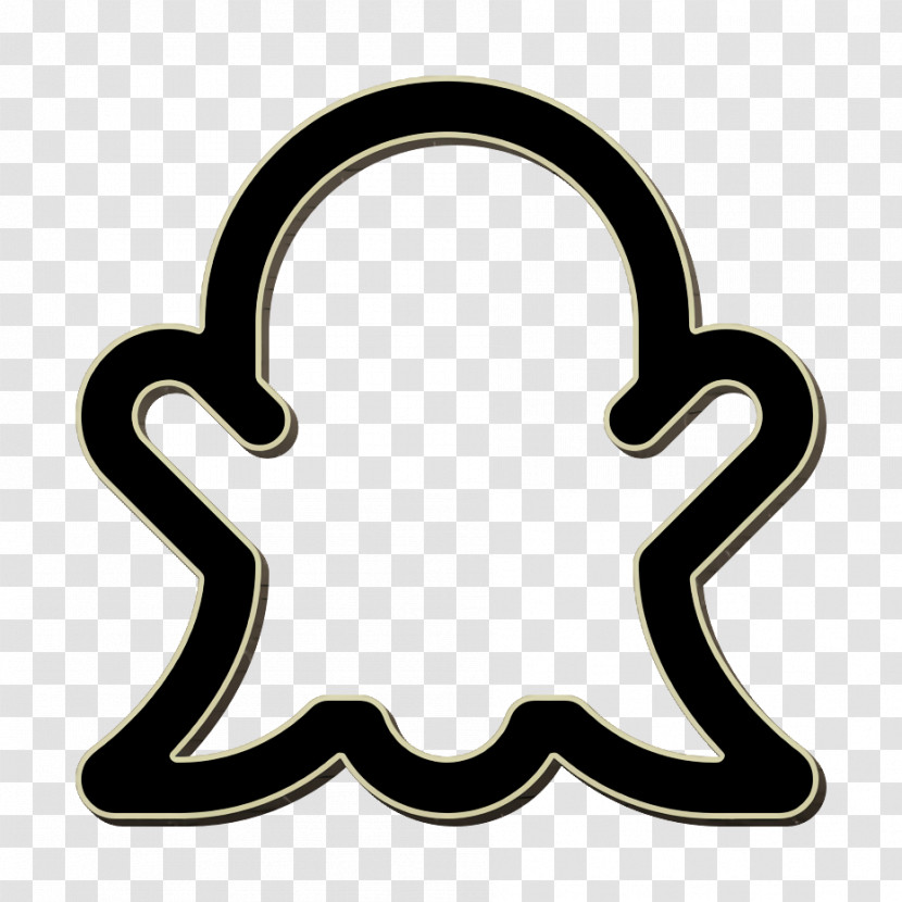 Snapchat Icon Social Media Outline Icon Transparent PNG