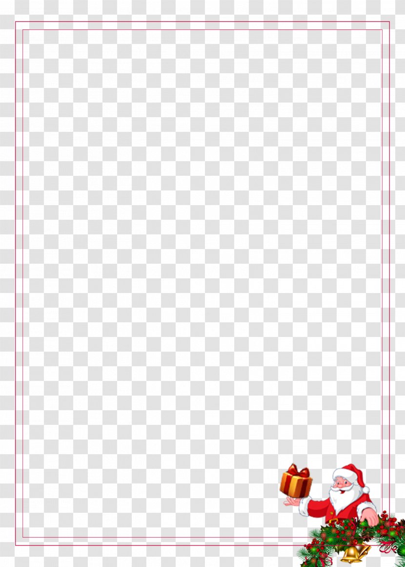 Paper Placemat Area Petal Pattern - Point - Cute Santa Claus Decorative Border Transparent PNG