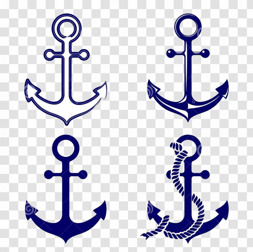 Anchor Symbol Clip Art - Hand Painted Boat Spear Transparent PNG