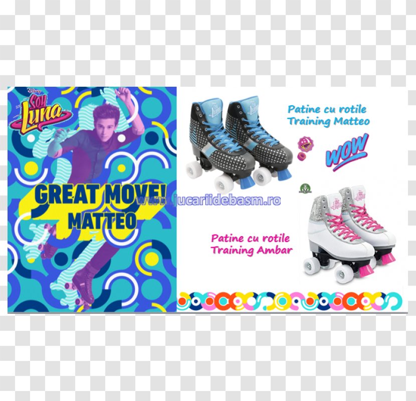 Ámbar Smith Roller Skates Shoe Ice Patín - Soy Luna Disney Transparent PNG