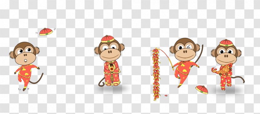 Chinese New Year Year's Day - Red Envelope - 2016 Golden Monkey Jinbao Transparent PNG