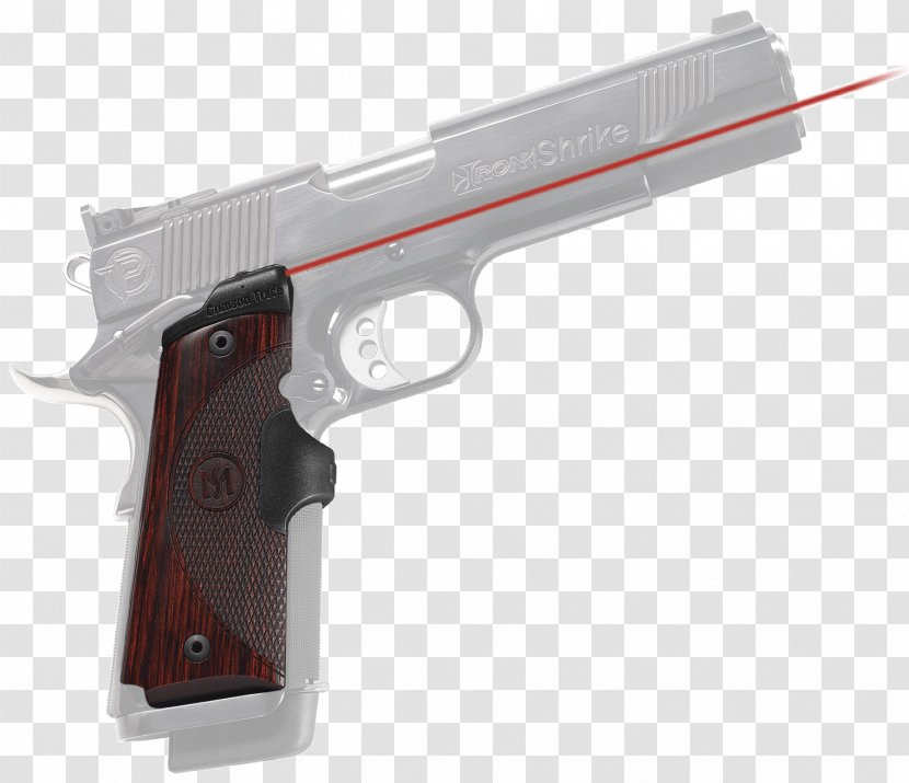 Crimson Trace M1911 Pistol Firearm Sight - Air Gun - Shooting Traces Transparent PNG