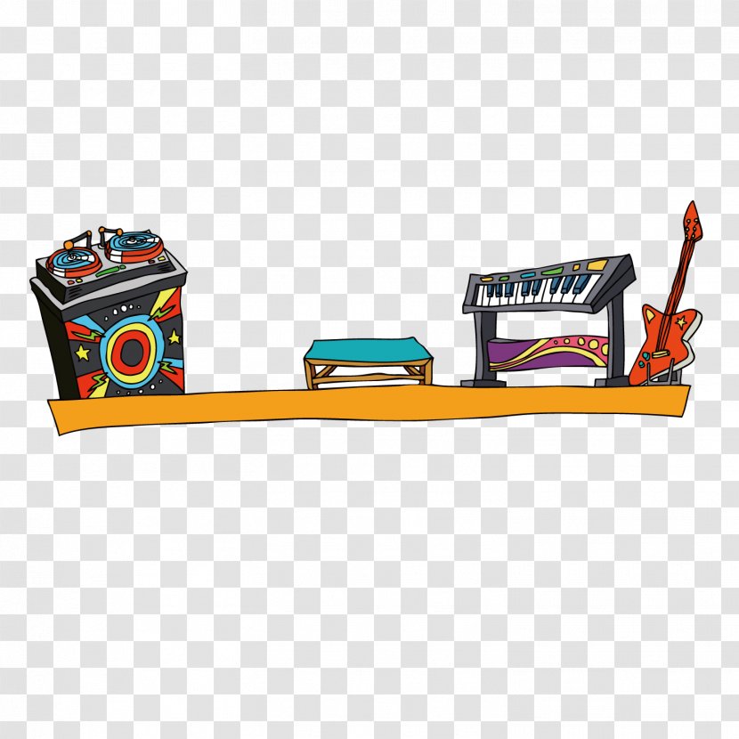 Musical Instruments Drawing - Cartoon - Exquisite Transparent PNG