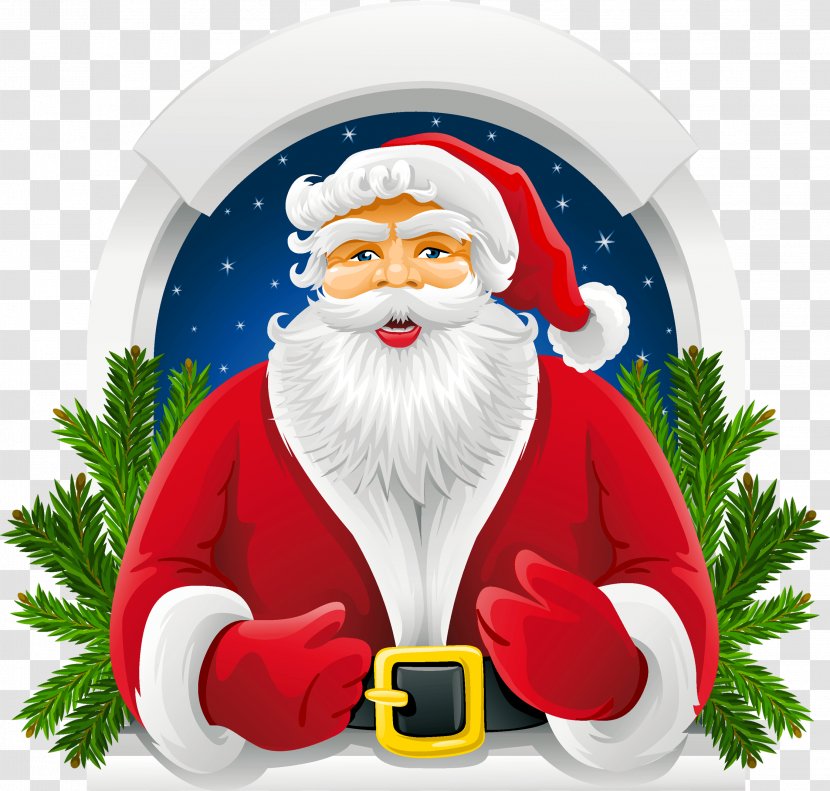 Santa Claus Christmas Card Clip Art - Music Transparent PNG