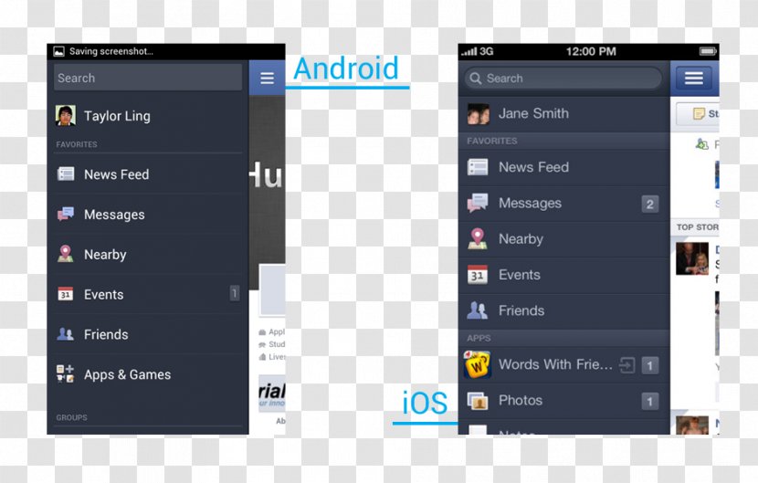 Facebook Messenger Mobile Phones User Interface - Electronics - Android Ui Transparent PNG