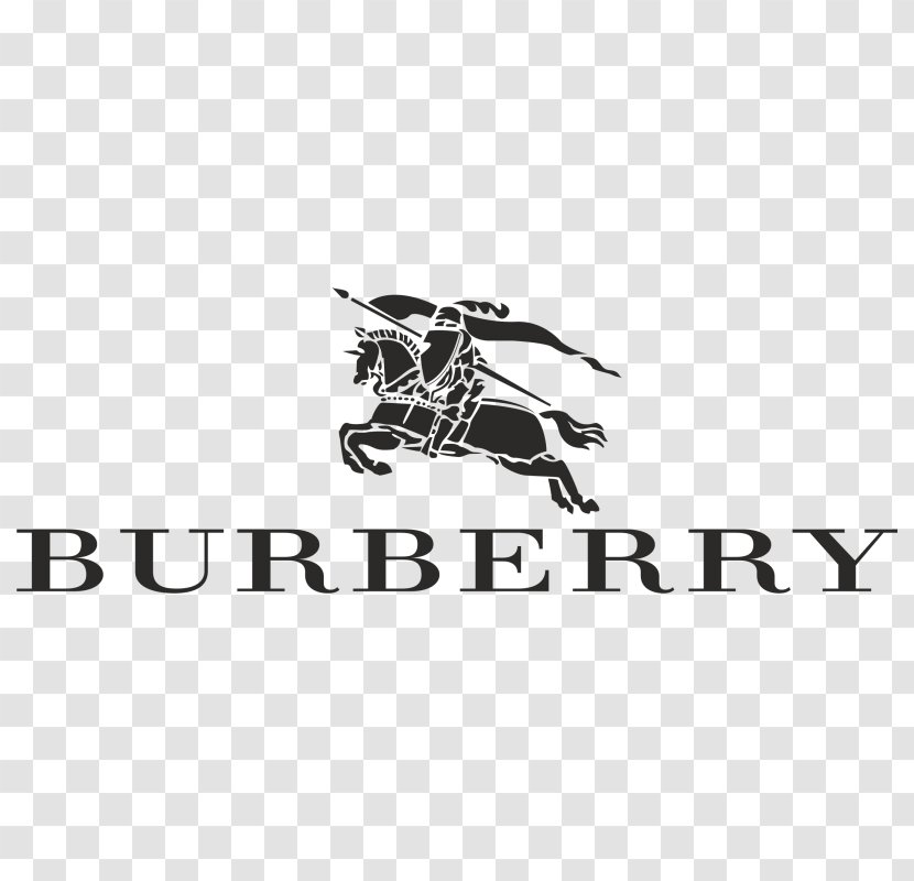 Logo Brand Burberry Fashion Design - Black And White Transparent PNG
