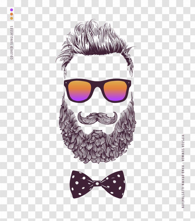 Royalty-free Man Illustration - Royaltyfree - Vector Bearded Transparent PNG
