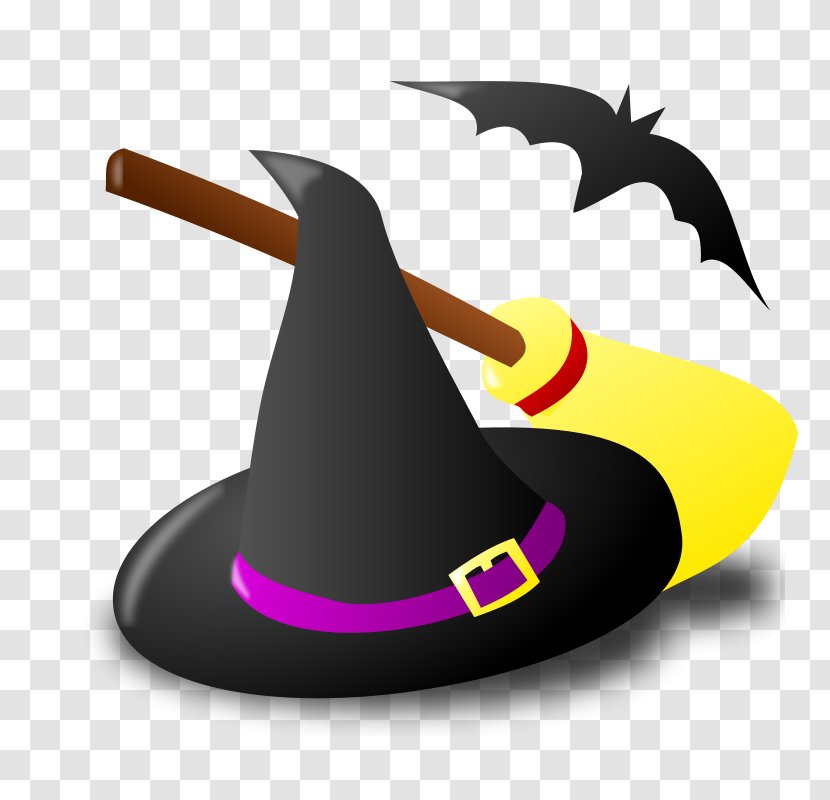 Broom Witchcraft Witch Hat Clip Art - Witches Cliparts Transparent PNG