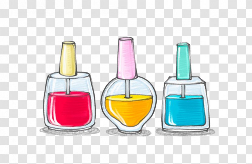 Nail Polish Cosmetics - Health Beauty - Hand Painted Colored Transparent PNG