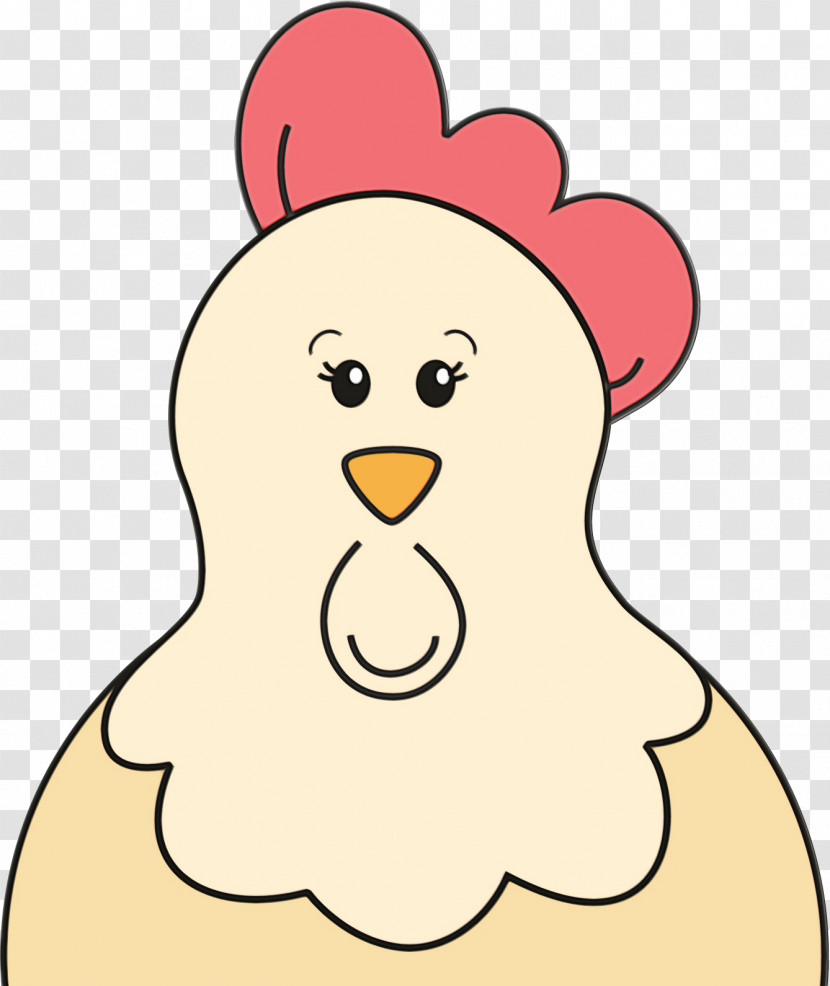 Chicken Cartoon Nose Rooster Beak Transparent PNG
