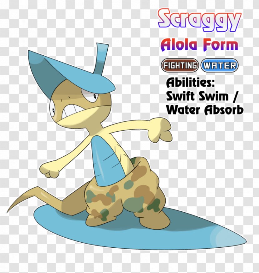 Pokémon X And Y Sun Moon Alola Universe Scraggy - Pokemon Transparent PNG