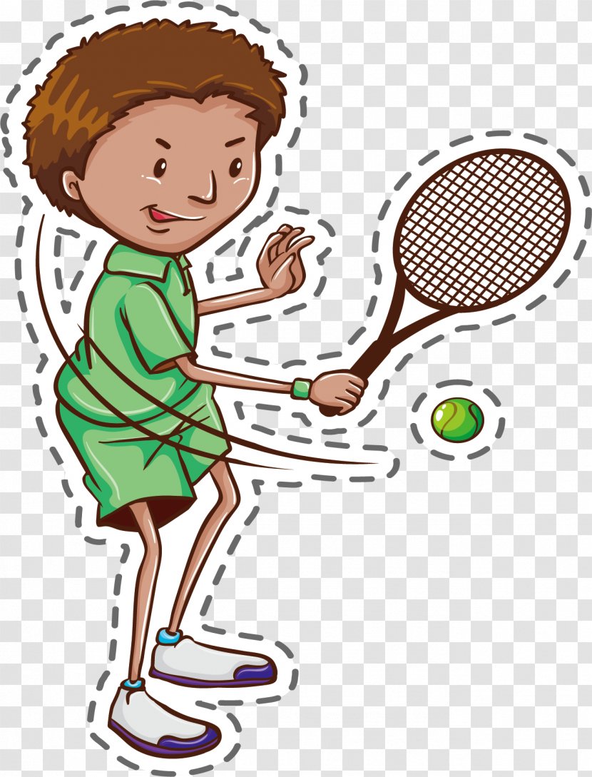 Tennis Player Stock Photography Illustration - Watercolor Transparent PNG