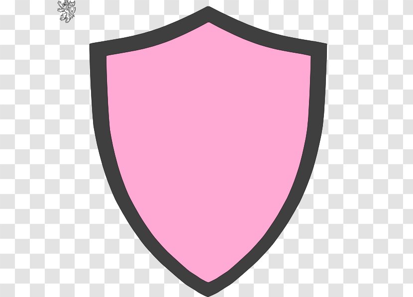 Pink Shield Clip Art - Magenta - Royaltyfree Transparent PNG