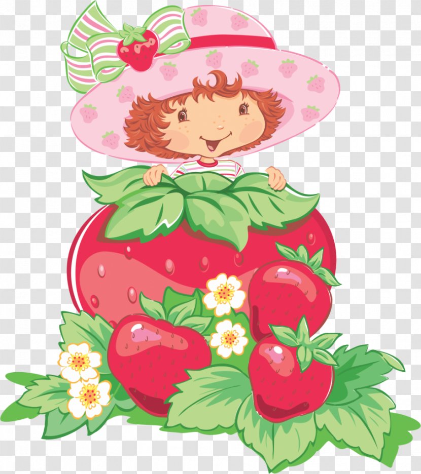 Strawberry Shortcake Cheesecake - Floral Design Transparent PNG