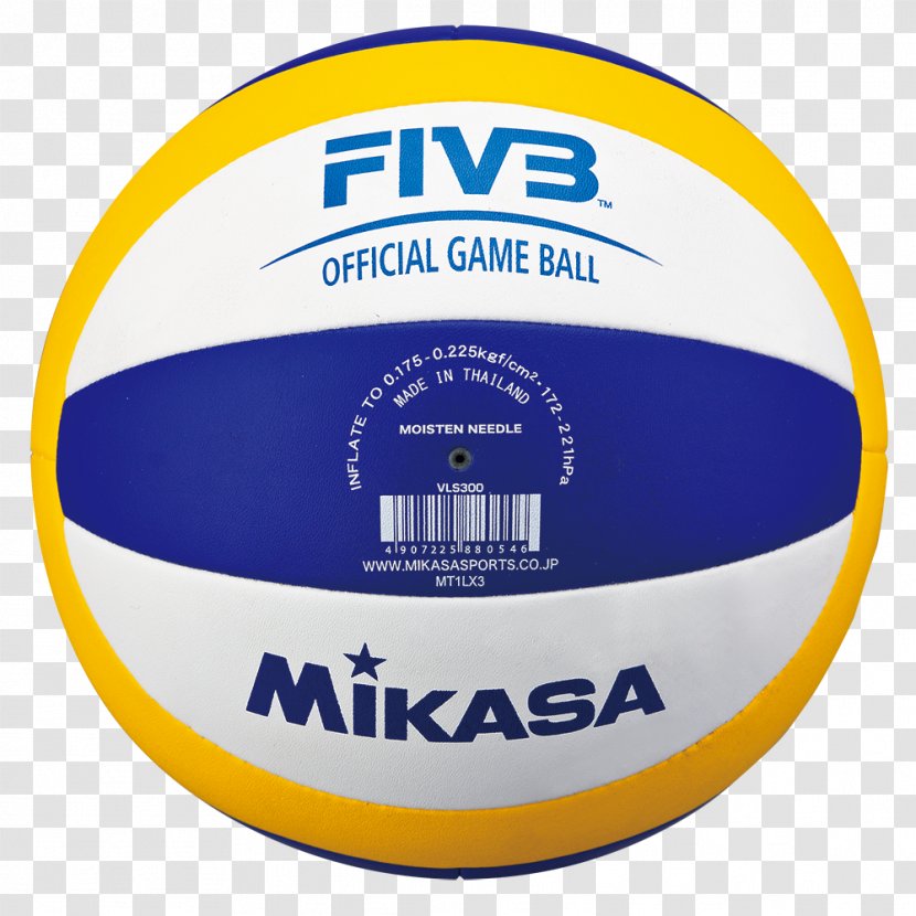 Beach Volleyball Mikasa Sports P.VLS300 Beachvolleyball Size 5 - Ball Transparent PNG