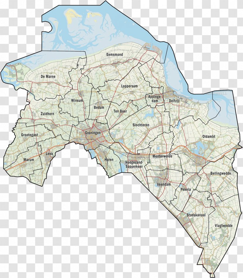 Groningen Provinces Of The Netherlands Map Angle Transparent PNG