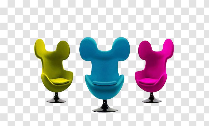 Mickey Mouse Egg Chair - Fauteuil - Colored Transparent PNG
