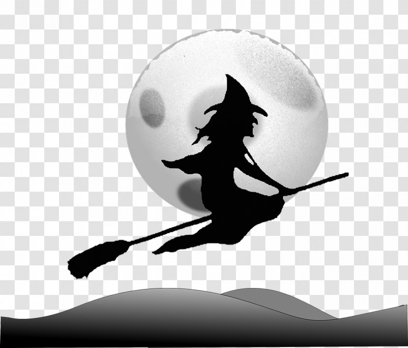 Broom Witchcraft Wicked Witch Of The West Clip Art - Drawing - Moon Transparent PNG