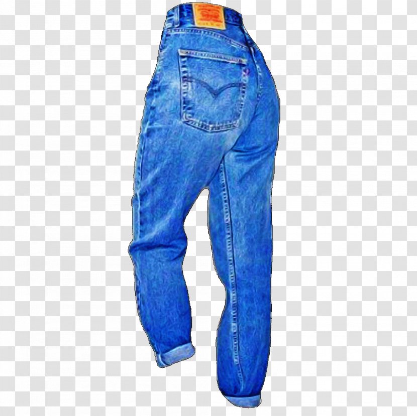 Jeans Background - Electric Blue - Pocket Transparent PNG