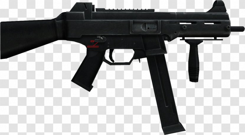 Heckler & Koch UMP Submachine Gun Weapon UMP-45 - Watercolor - AK47 Transparent PNG