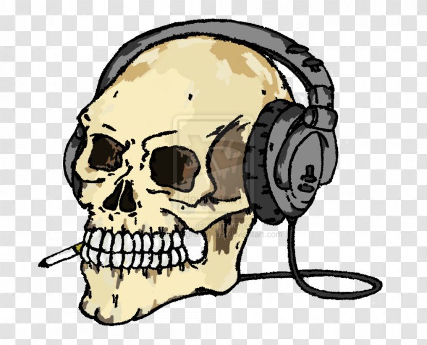 Headphones Skull Microphone Clip Art - Skullcandy Transparent PNG