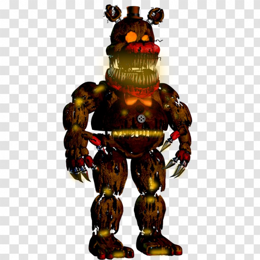Five Nights At Freddy's 4 2 FNaF World Nightmare - Endoskeleton - Share Bear Transparent PNG