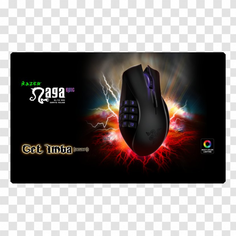 Computer Mouse Razer Naga Inc. Wireless Game - Electronic Device - Pc Transparent PNG