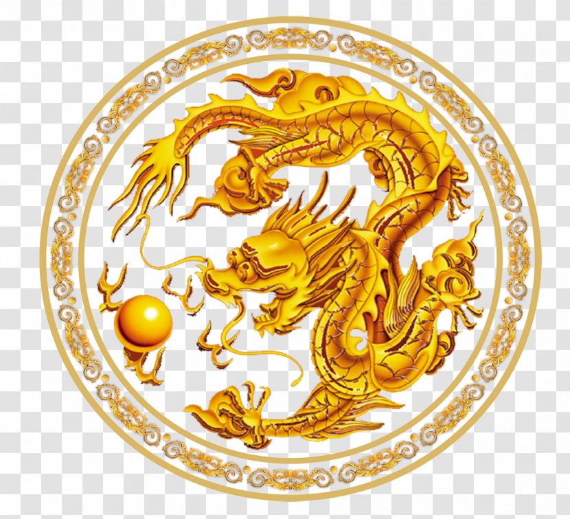 Longtuzhu Chinese Dragon - Mythical Creature - Traditional Toast Effect Transparent PNG