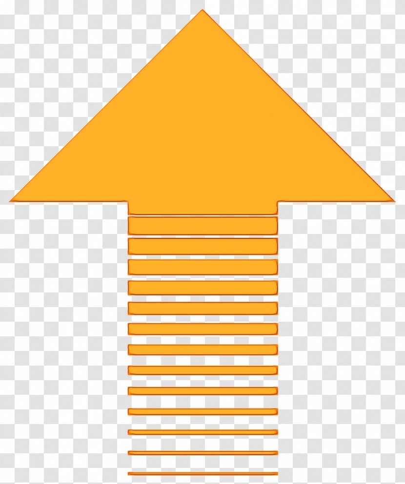 Text Arrow - Painting - Orange Yellow Transparent PNG