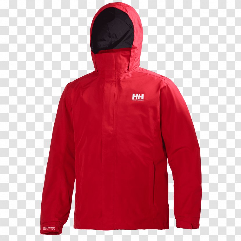 Hoodie T-shirt Jacket Clothing - Helly Hansen Rain With Hood Transparent PNG