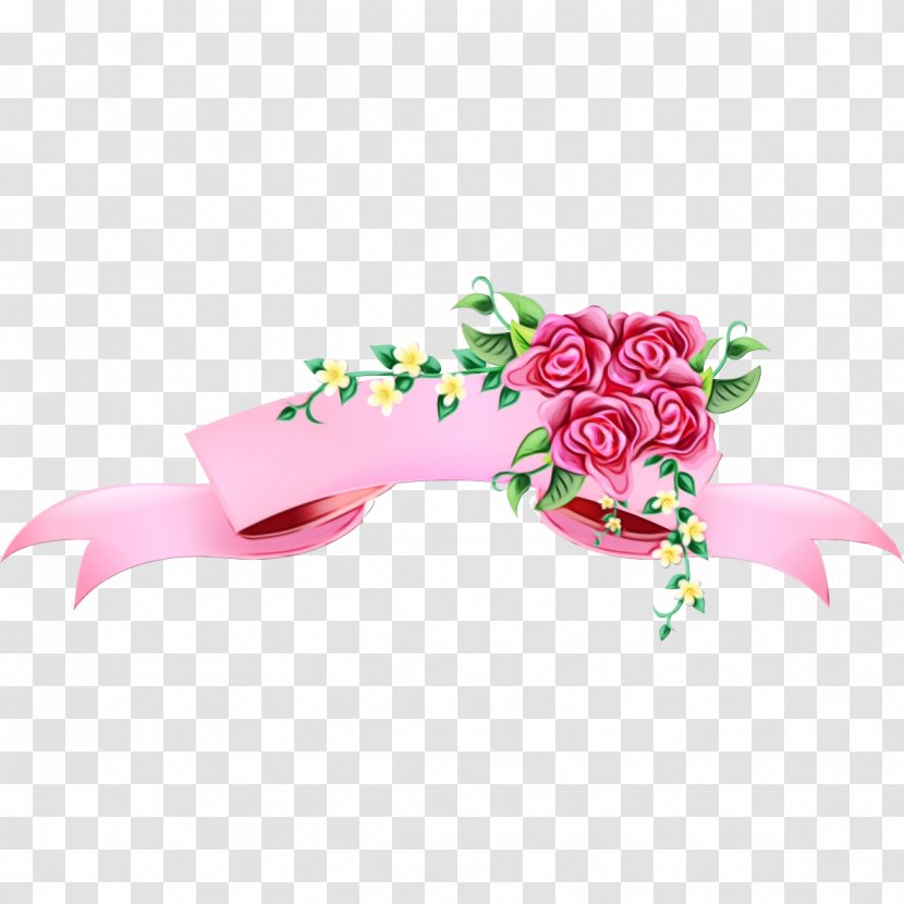 Banner Design Ribbon - Web - Bouquet Rose Order Transparent PNG