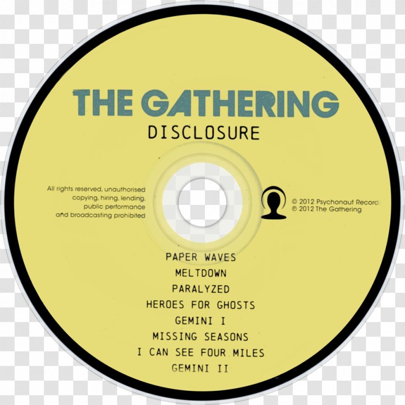 Album Compact Disc Latch The Gathering - Frame - Disclosure Transparent PNG