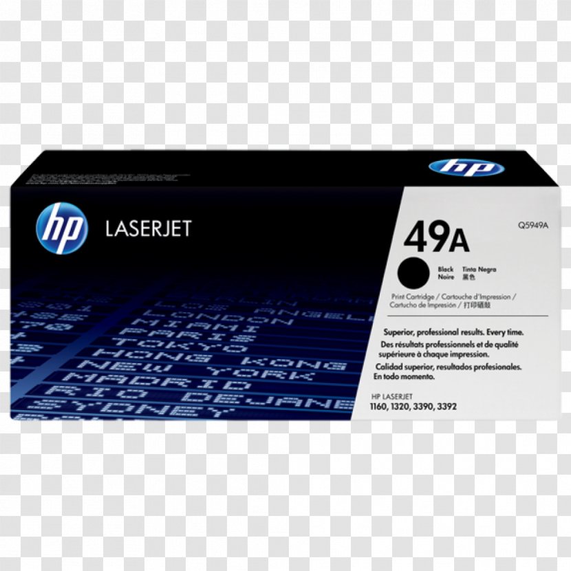 HP Q2612A Black Toner Cartridge Hewlett-Packard LaserJet - Multimedia - Hewlett-packard Transparent PNG